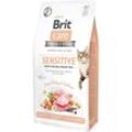 Brita - brit Care Grain-Free Sensitive Turkey & Salmon – Trockenfutter für Katzen – 7 kg
