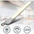 B.k.licht - led Unterbau-Leuchte Lampe 10W Küchen Aufbau-Strahler Lichtleiste Schrank silber - 50