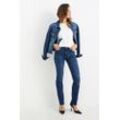 Premium Denim by C&A-Straight Jeans-Mid Waist-LYCRA®