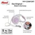 Flexi Hundeleine New Comfort rosa, Gurt