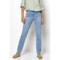 Straight-Jeans TONI "Perfect Shape Straight" Gr. 17, K-Gr, blau (bleached use) Damen Jeans Gerade mit Gesäßtaschen aufwendiger Verzierung