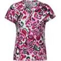 CECIL T-Shirt, Split-Neck, für Damen, pink, XXL