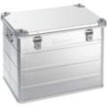 Aufbewahrungsbox ENDERS "Vancouver S" Aufbewahrungsboxen Gr. B/H/T: 66 cm x 51 cm x 44,5 cm, silberfarben Boxen und Kisten Aluminium, BxTxH: 66x44,5x51 cm, 123 Liter