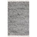 Hochflor-Teppich MYFLAIR MÖBEL & ACCESSOIRES "Top Shag" Teppiche Gr. B/L: 152 cm x 244 cm, 32 mm, 1 St., grau (grau, elfenbeinfarben) Fransenteppich Esszimmerteppiche gewebt, melierte Optik, weich & kuschelig, mit Fransen