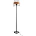 Stehlampe NINO LEUCHTEN "ESRA" Lampen Gr. Ø 30 cm Höhe: 150 cm, braun Standleuchte Stehlampe Standleuchten Schirm mit Rattan