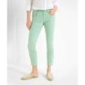 5-Pocket-Jeans BRAX "Style SHAKIRA S" Gr. 44K (22), Kurzgrößen, grün (mint) Damen Jeans 5-Pocket-Jeans