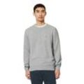 Rundhalspullover MARC O'POLO Gr. M, grau (silver gray melange) Herren Pullover Rundhalspullover in Piqué-Struktur