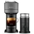 Nespresso Vertuo Next Dark Grey & Aeroccino 3 schwarz Vertuo Kaffeemaschine