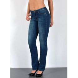 ESRA Bootcut-Jeans B700 Damen Bootcut Jeans High Waist