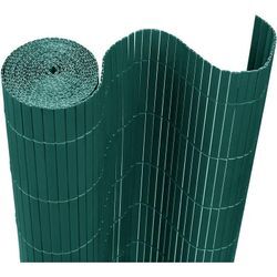 PVC-Zäune pvc Sichtschutzmatte Sichtschutzzaun - Zaun Sichtschutz Windschutz Blickdicht fur Garten und Terrasse (600x90cm, Grün) Hengmei