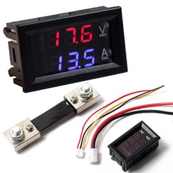 100v Voltmeter Amperemeter Led Dual Display Digital Volt Amp Meter Lehre