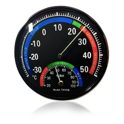 Thermometer Analog Luftfeuchtemessgerät Klimamonitor Innen Thermohygrometer Met