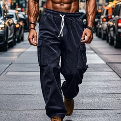 Herren Cargohose mit Kordelzug ideal für täglichen Komfort und Stil