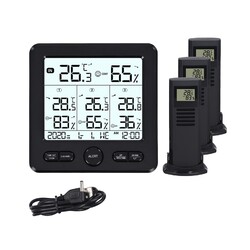 Digitales kabelloses Innen Außen Thermometer Hygrometer Wetterstation Set