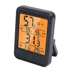 Hygrometer und elektronisches Thermometer für optimalen Einsatz im Innenbereich