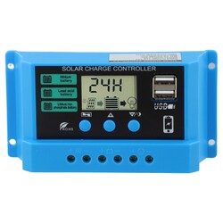 Solar für PWM Controller 12V 24V Batterieladegerät Regler 30A 20A 10A mit LCD