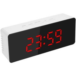 Multifunktions LED Spiegeluhr Digitaler Wecker mit Temperatur und Dual Alarm