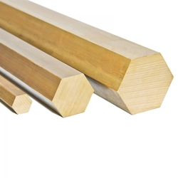 Messing Sechskant SW 30 mm - Sechskantstange 6kt 6-Kant Stab Profil Stange MS58