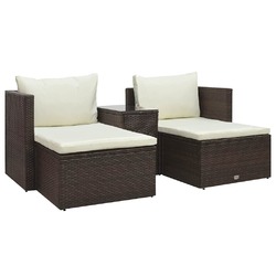 Gartenmöbel 5-tlg. Poly Rattan Sofa Lounge Sitzgruppe Mehrere Auswahl vidaXL
