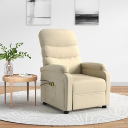 Massagesessel Elektrisch Fernsehsessel Relaxsessel TV Sessel Stoff vidaXL
