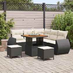 Gartensofa-set Poly-Rattan Gartenmöbel Garten-Sofa Terrassen-Lounge Set vidaXL