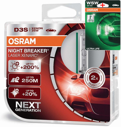 Osram Night Breaker 200 Laser Silver LED H1 H3 H4 H7 H8 H11 HB3 HB4 Freie Wah...