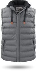 Winterweste Herren Steppweste Outdoorweste mit Swaet Kapuze Bodywarmer S-12XL