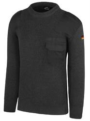 Bundeswehr Winter Pullover aus Schurwolle nach Original TL Wolle ArbeitspulloverBW Strickpullover mit Hoheitsabzeichen Deutschlandfahne