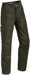 La Chasse® Jagd Lederhose aus Büffelleder mit Beintasche Herren strapazierfähig