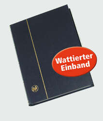 60 schwarze Seiten Einsteckbuch Einsteckalbum Briefmarkenalbum wattierter Einban