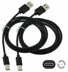 2X USB Typ C Datenkabel USB-C Ladekabel Daten Kabel für Doogee Outdoor Modelle