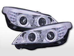 Xenon Angel Eyes Scheinwerfer mit beleuchteten LED Standlichtringen BMW 5er