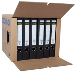 Bücherkartons 2-wellig Bookbox Ordnerkartons Archivkartons45-50 kg Traglast📦 Bücherkarton📚 Griffverstärkung🔗