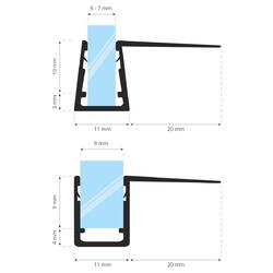 Duschdichtung Ersatzdichtung Wasserabweiser Duschkabine Duschprofil UK11