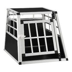 Hundetransportbox Hundebox Autotransportbox Reisebox Alu Transportbox Juskys®Größenwahl ✔️ Hohe Stabilität ✔️ Geringes Gewicht ✔️