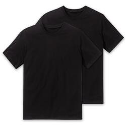 Schiesser Herren T-Shirts 2er Pack halbarm Baumwolle Essentials American Shirts