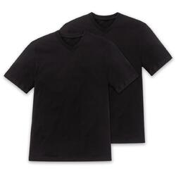 Schiesser Herren T-Shirts 2er Pack halbarm Baumwolle Essentials American Shirts