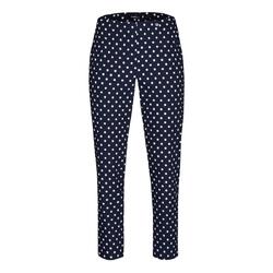 Robell Damen 7/8 Hose Bella 09 Slim fit Bengalin Pünktchenhose Sommerqualität