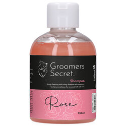 Groomers Secret Pflegeshampoo Roses - 3 x 250 ml - pflegendes Hundeshampoo 