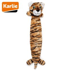 Karlie Plüsch-Hundespielzeug Leopard/Tiger/Zebra Spielzeug Kuscheltier Quitschie
