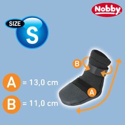 Nobby Pfotenschutz-Schuhe - 2 Stück - Nylon Neopren wasserabweisend - Hundeschuh