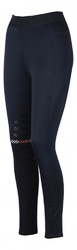 Winter Damen Reitleggings Silikon Kniebesatz Anita Lazura dunkelblau schwarz