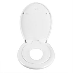 WC Sitz mit Absenkautomatik Toilettendeckel klobrille Weiß Toilettensitz #2209