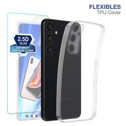 Hülle für Samsung Galaxy S25 S24 A56 A55 A36 A35 A26 A25 A16 A15 A14 5G S23 S22✅ WAHL M. DISPLAYGLAS ✅ A35 S23 FE S24 Serie AUF LAGER
