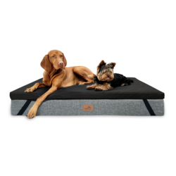 tierlando® Ortho-Topper Kunstleder | Orthopädische Matratzenauflage pflegeleichtOrthopädischer Matratzenschoner für normale Hundebetten