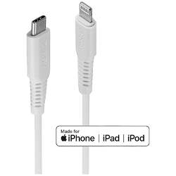 LINDY USB-Kabel USB 2.0 Apple Lightning Stecker, USB-C® Stecker 1.00 m Weiß