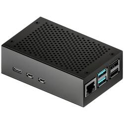 Joy-it RB-AlucaseP5-01B SBC-Gehäuse Raspberry Pi Aluminium Schwarz