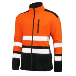 Warnschutz Jacke Fleece Jacke Warnschutzjacke Arbeitsjacke Pullover Gr. S - 5XLFleece 300g/m² Fällt klein aus, bitte grösser bestellen