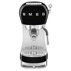 Smeg ECF02RDEU Siebtrger Espresso-/Kaffemaschine schwarz,