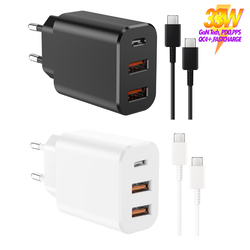 Handy Smartphone Usb C Adapter 3 Ports Netzteil Schnellladegerät Usb C Ladekabel